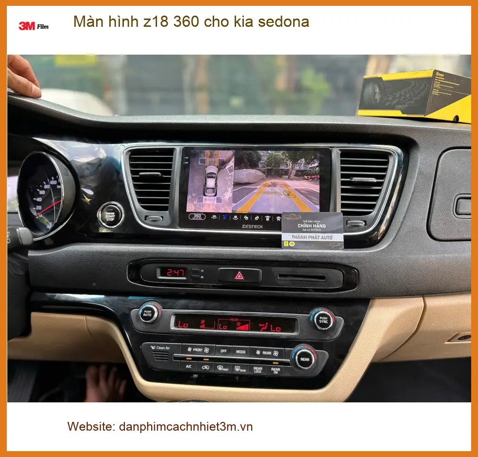 Anh Thắng lắp màn hình Z18 360 cho Kia Sedona chính hãng tại Quận Hóc Môn ảnh thực tế 4
