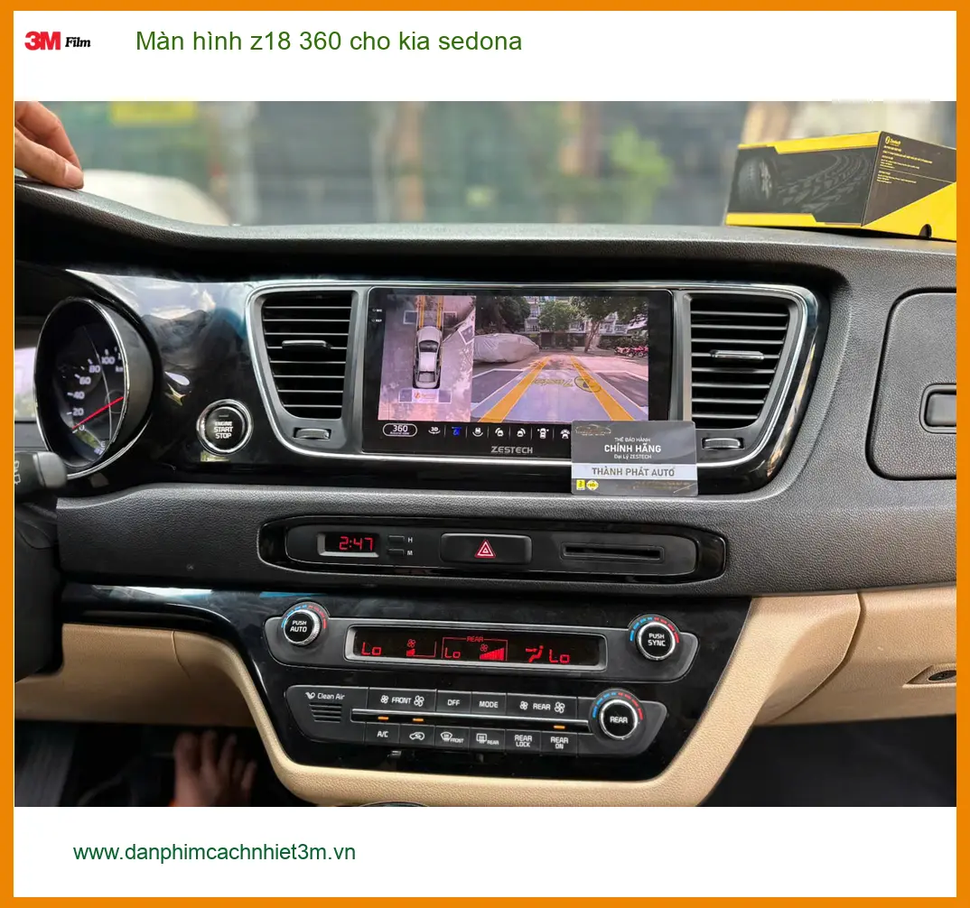 Anh Cường lắp màn hình Z18 360 cho Kia Sedona tại Quận Nhà Bè ảnh thực tế 3