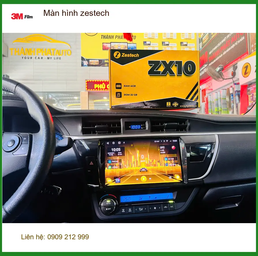 Anh Tuấn Kiệt lắp màn hình Zestech cho VinFast Lux A2.0 tại Quận 2 ảnh thực tế 2