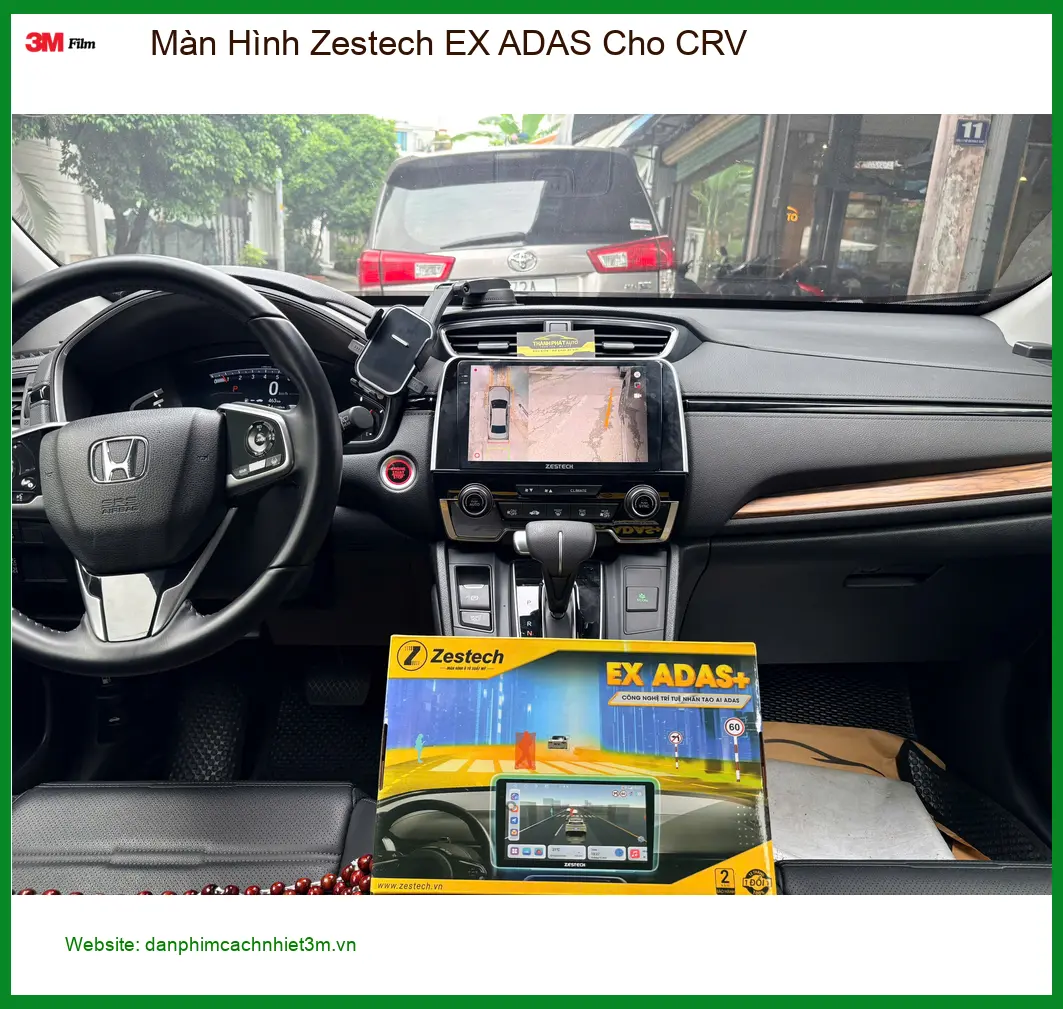 Anh Cường lắp Màn Hình Zestech EX ADAS cho CRV tại Quận Tân Bình ảnh thực tế 4