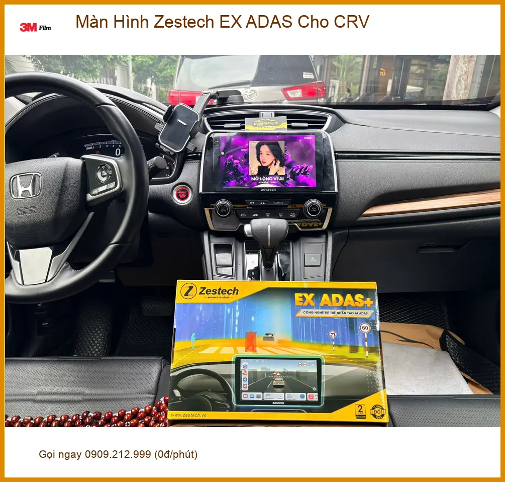 Anh Quang lắp Màn Hình Zestech EX ADAS cho CRV tại Hóc Môn muốn nâng cấp công nghệ