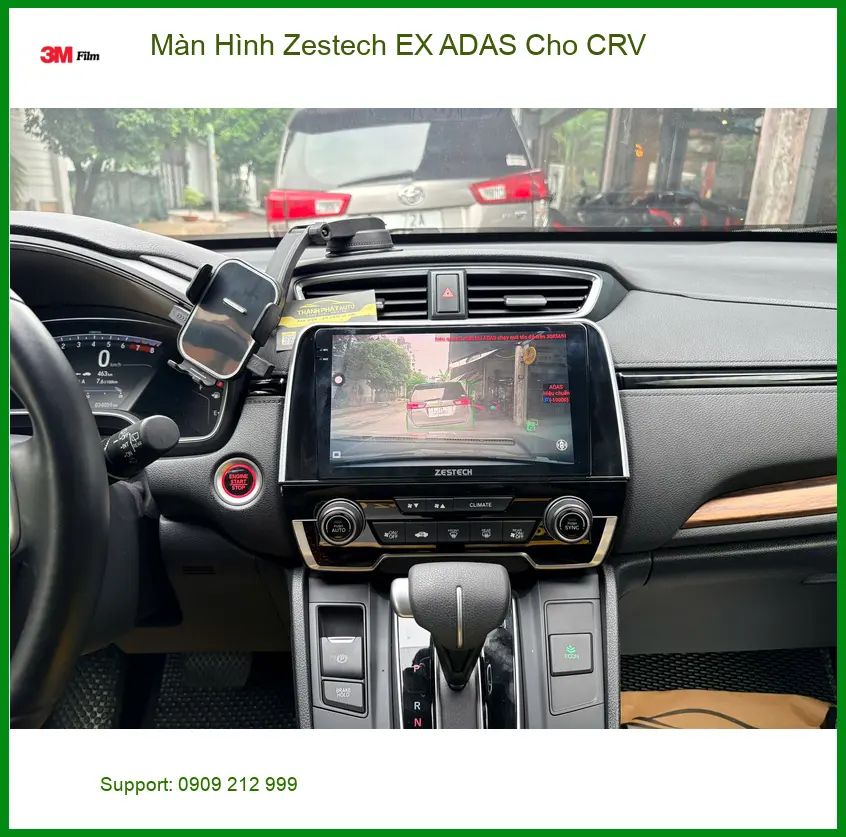 Anh Thắng lắp Màn Hình Zestech EX ADAS cho Honda CRV Quận 1 an toàn hơn ảnh thực tế 3
