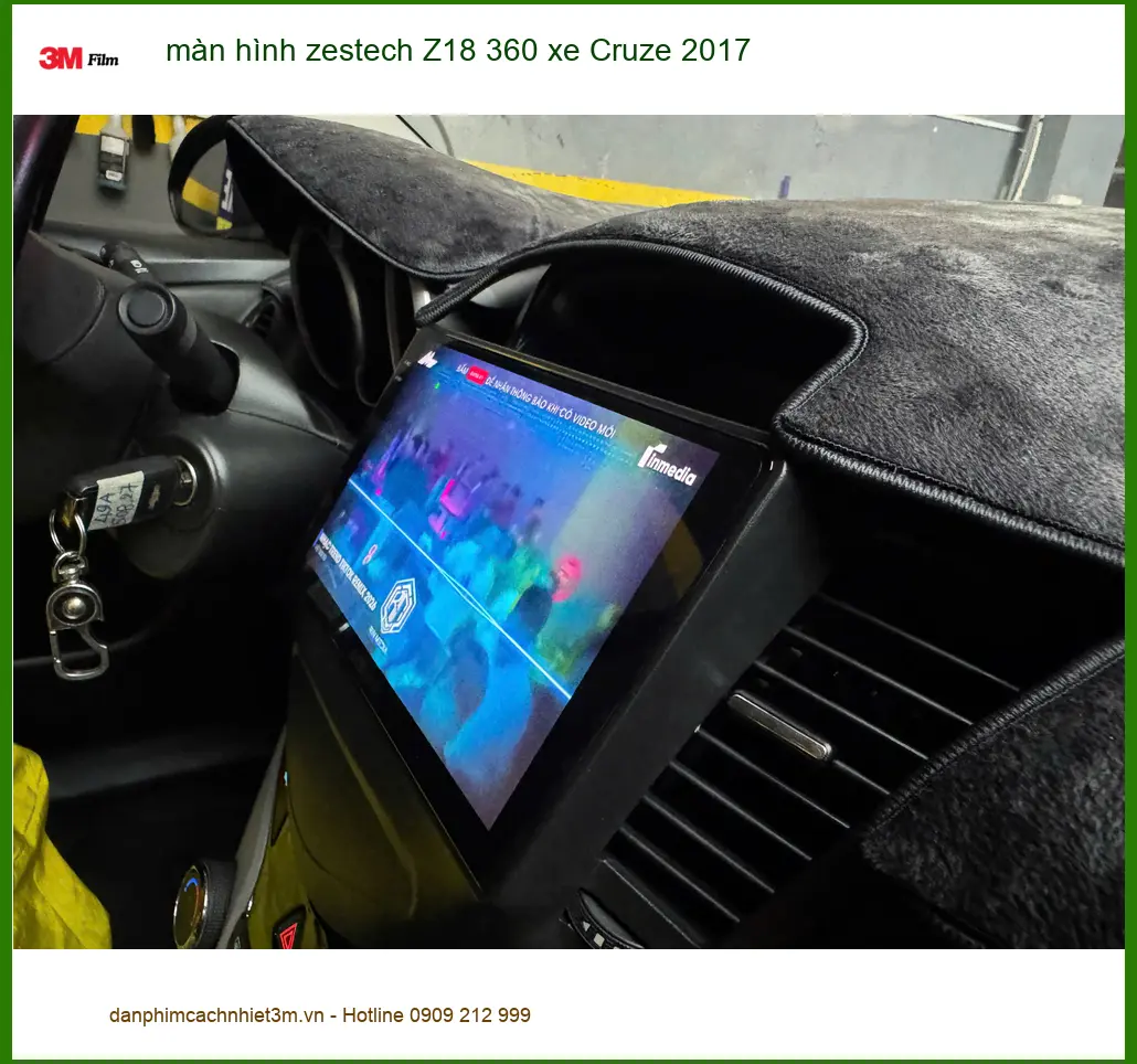 Anh Tuấn lắp màn hình Zestech Z18 360 Cruze 2017 Quận 6 lùi xe an toàn ảnh thực tế 3