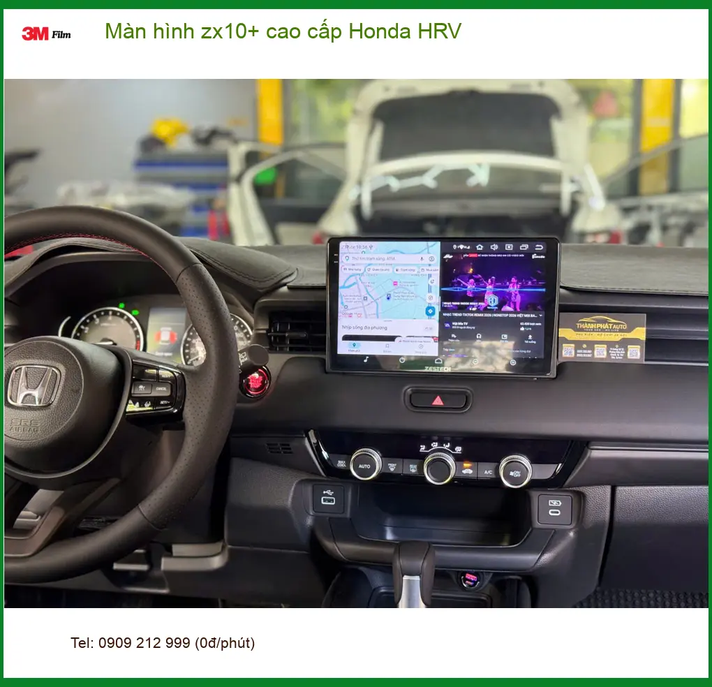 Anh Dũng lắp màn hình zx10+ cao cấp cho Honda HRV ở Quận Bình Thạnh. ảnh thực tế 2
