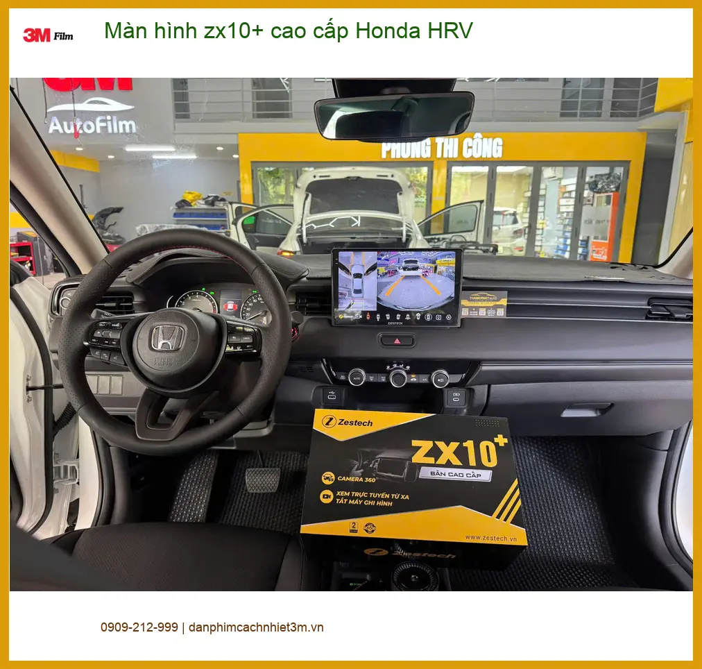 Chị Thảo lắp màn hình ZX10+ cao cấp Honda HRV tại Quận 9 nâng tầm trải nghiệm lái ảnh thực tế 3