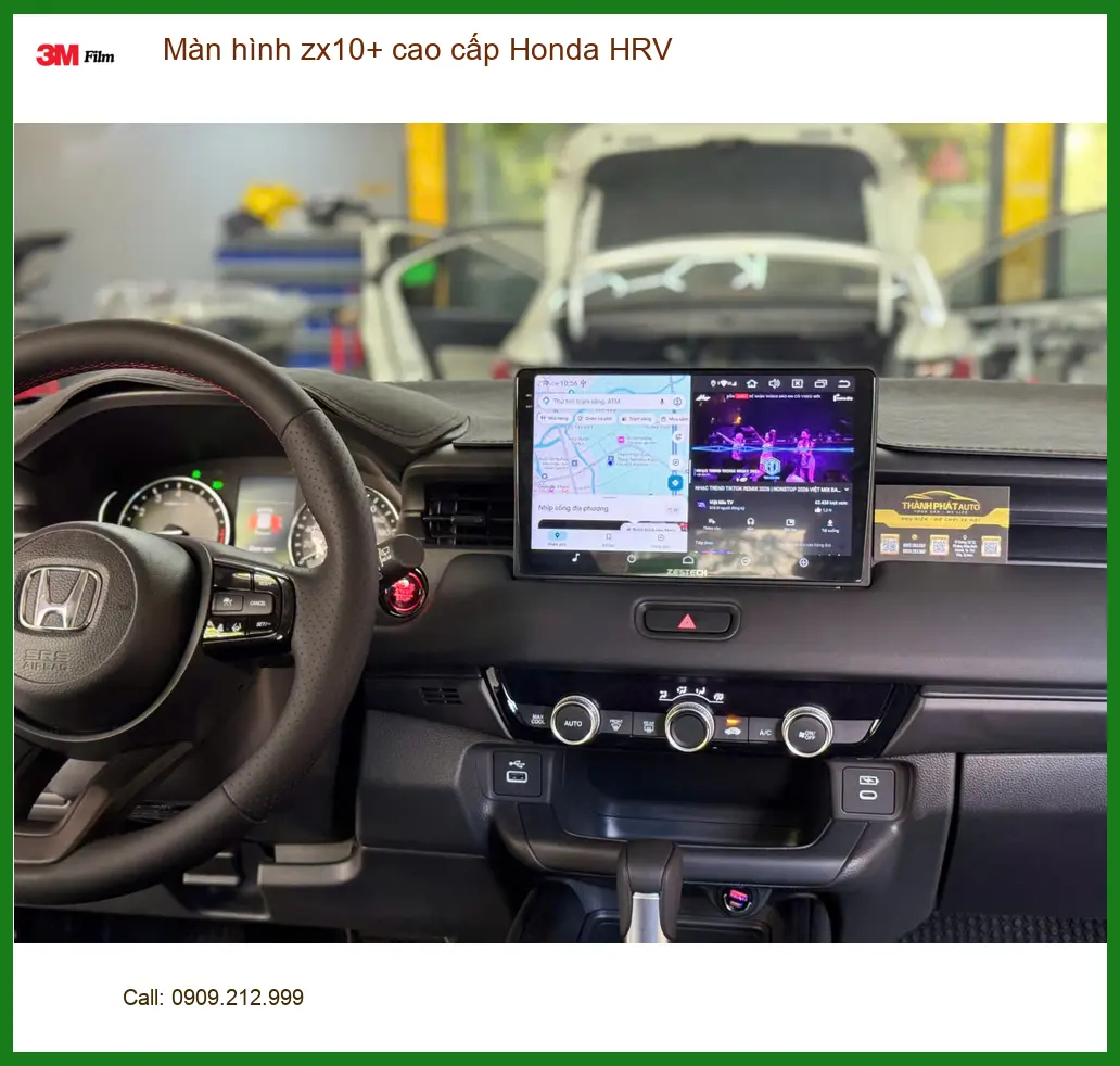 Chị Thảo lắp màn hình ZX10+ cao cấp Honda HRV tại Quận 9 nâng tầm trải nghiệm lái ảnh thực tế 4