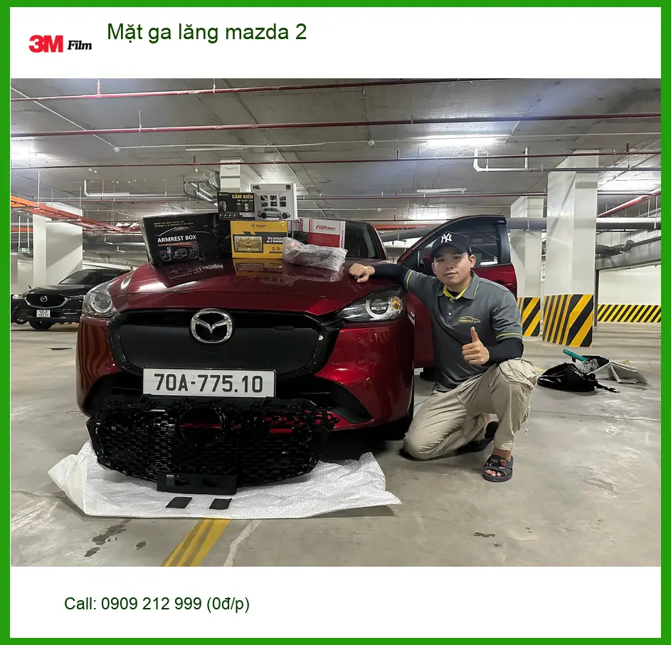 Anh Tấn độ Mặt ga lăng Mazda 2 tại Quận 10 để xe nhìn thể thao hơn