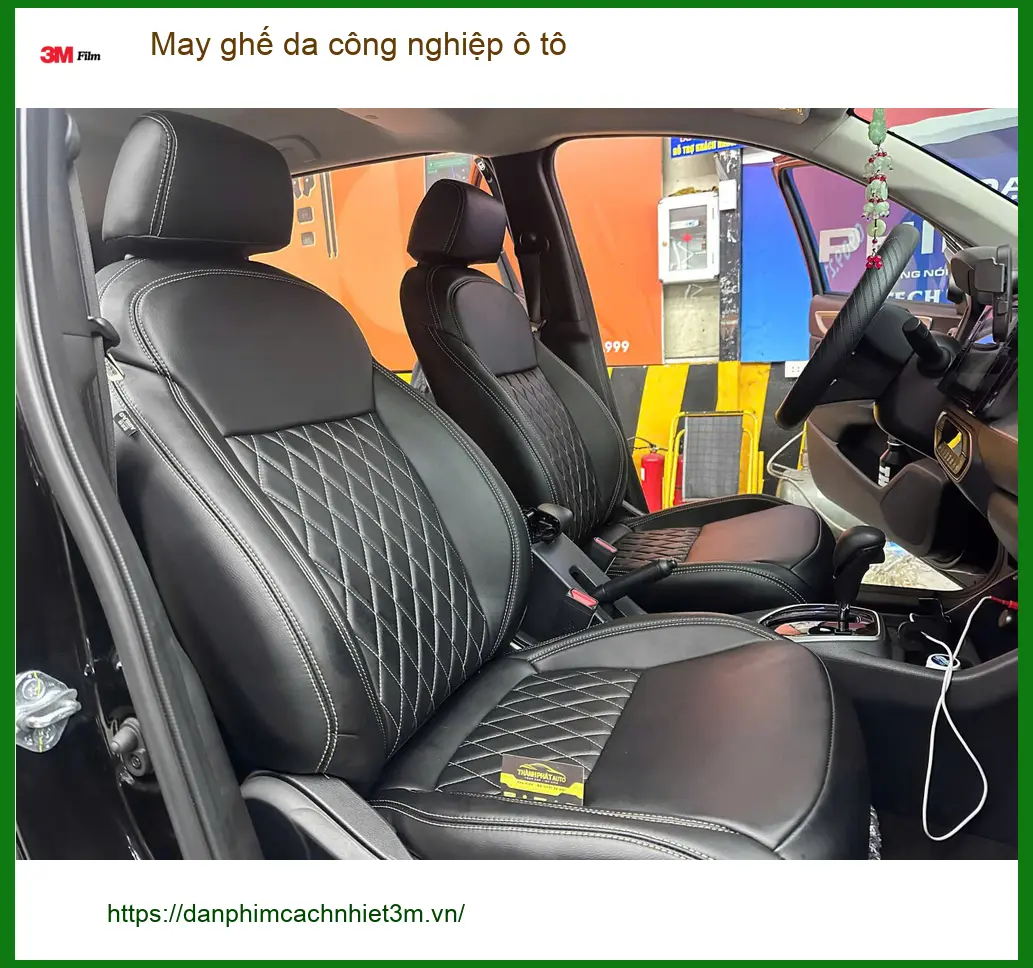 Anh Quang may ghế da công nghiệp ô tô Hyundai Accent tại Quận 2 ảnh thực tế 2