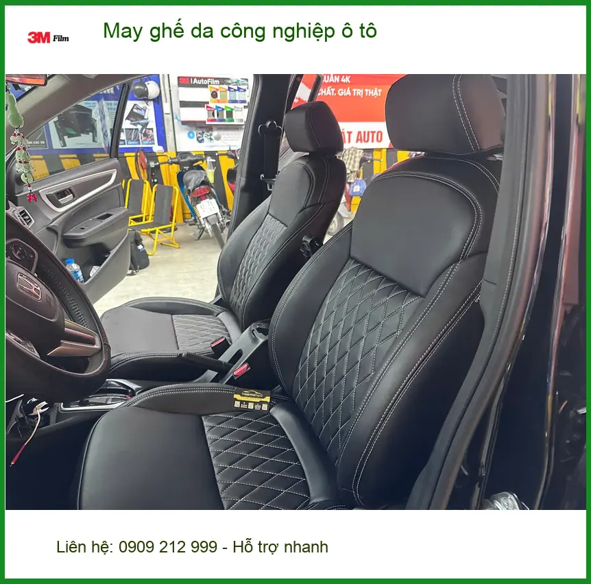 Anh Quang may ghế da công nghiệp ô tô Hyundai Accent tại Quận 2 ảnh thực tế 3
