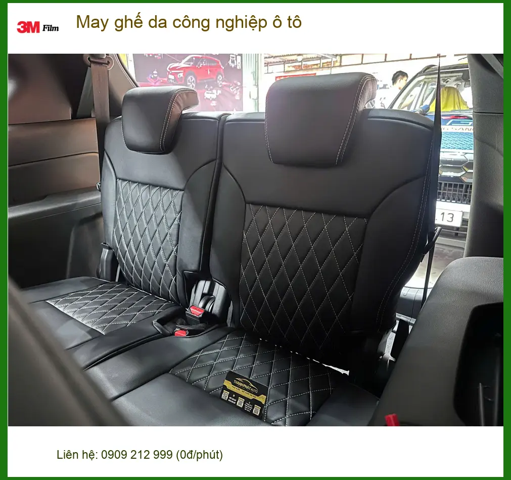 Anh Quý may ghế da công nghiệp ô tô Hyundai Accent tại Cần Giờ vì ghế cũ xuống cấp ảnh thực tế 5
