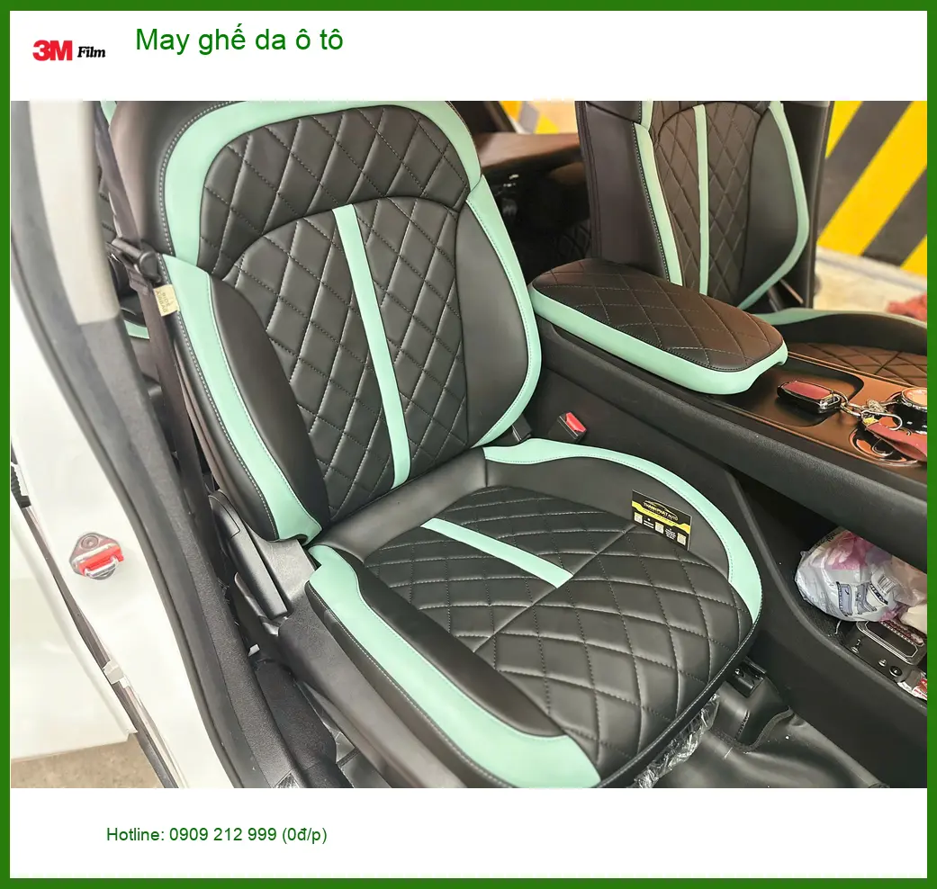 Chị Lan Anh may ghế da ô tô Honda CRV tại Quận 4 để nâng tầm không gian xe. ảnh thực tế 2