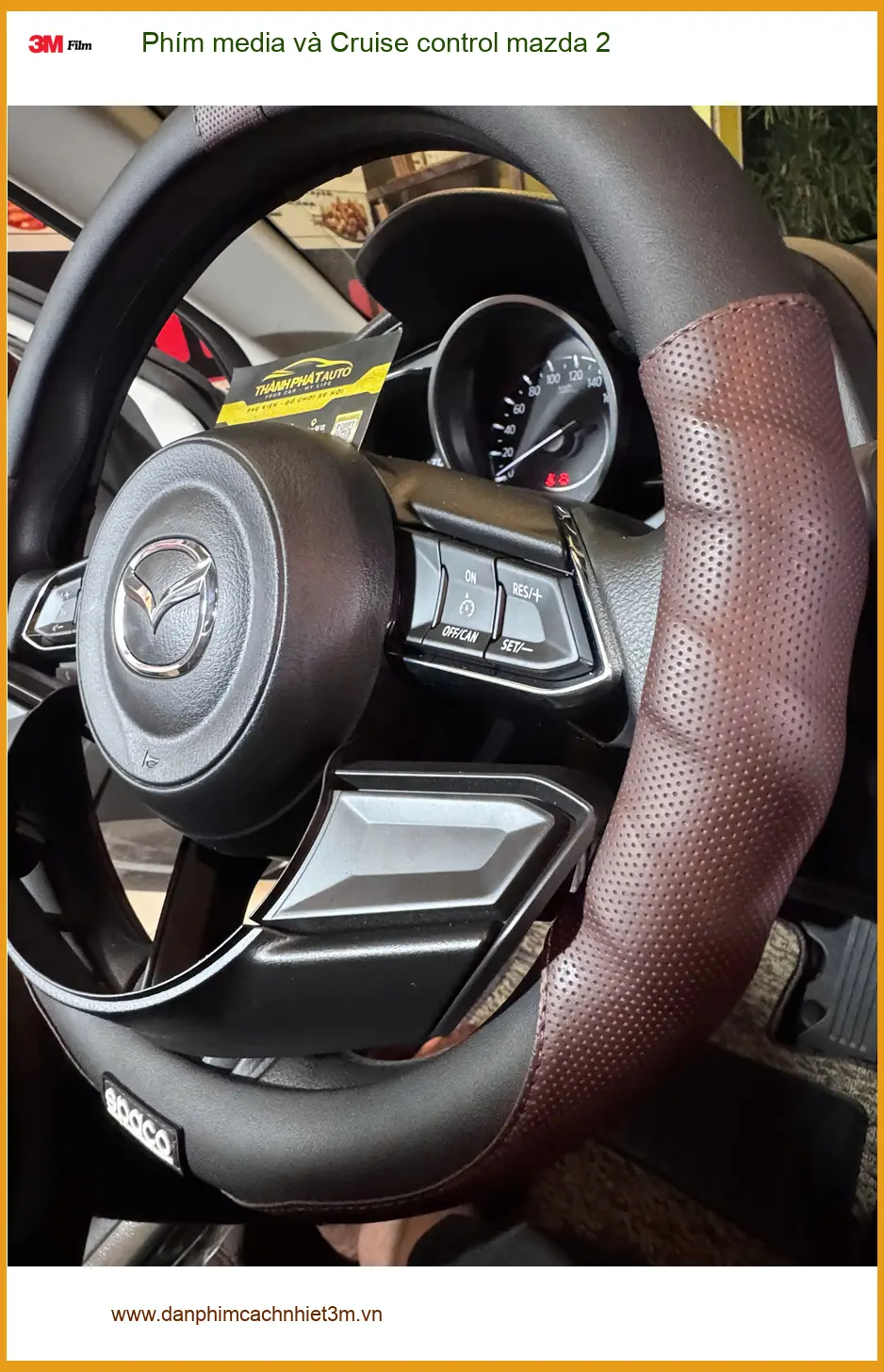 Anh Tùng lắp Phím media và Cruise control Mazda 2 tại Quận 10