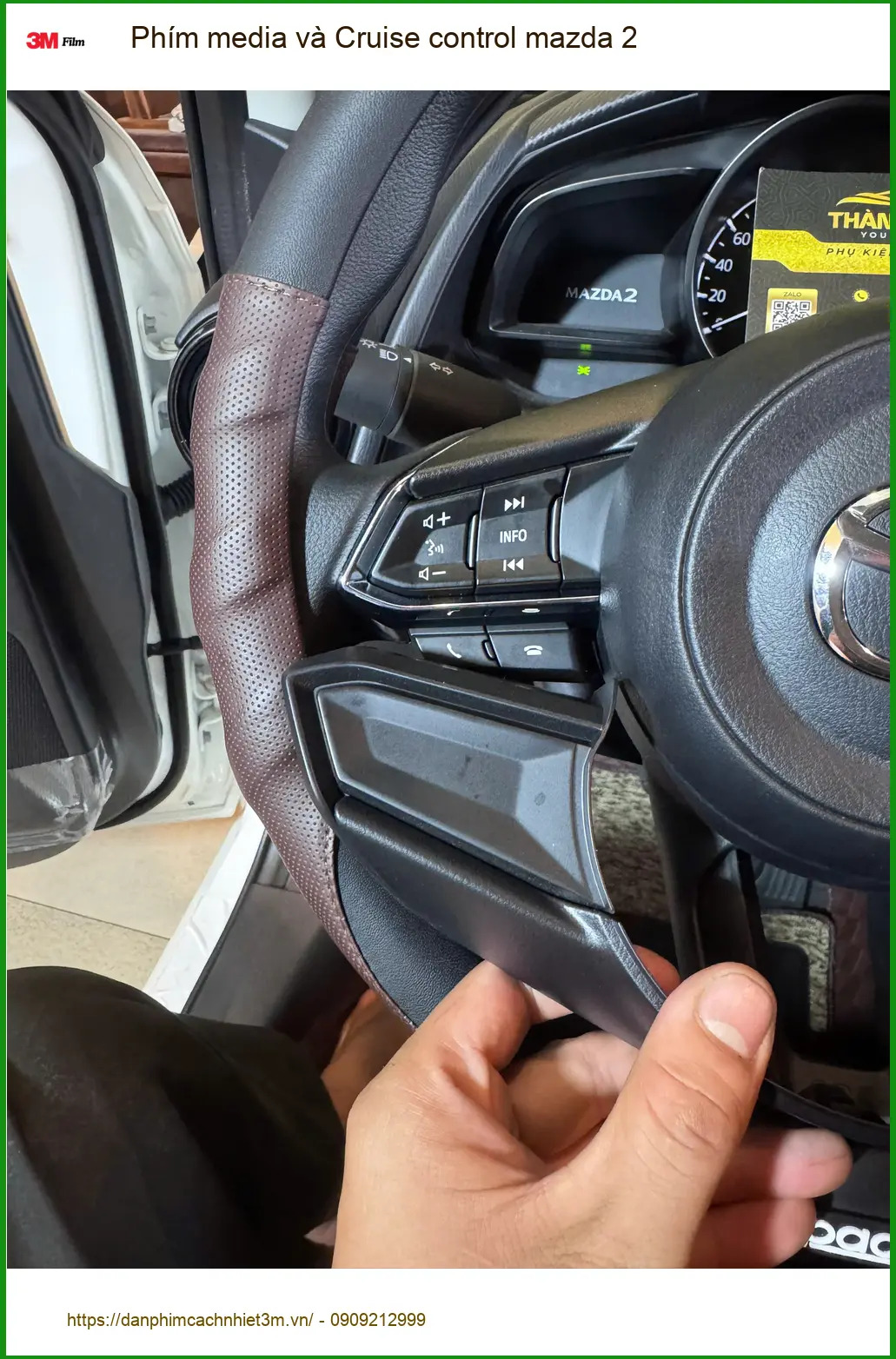 Anh Tùng lắp Phím media và Cruise control Mazda 2 tại Quận 10 ảnh thực tế 2
