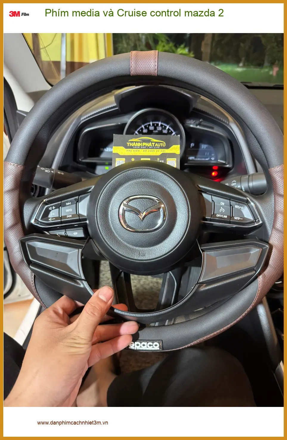 Anh Tùng lắp Phím media và Cruise control Mazda 2 tại Quận 10 ảnh thực tế 4