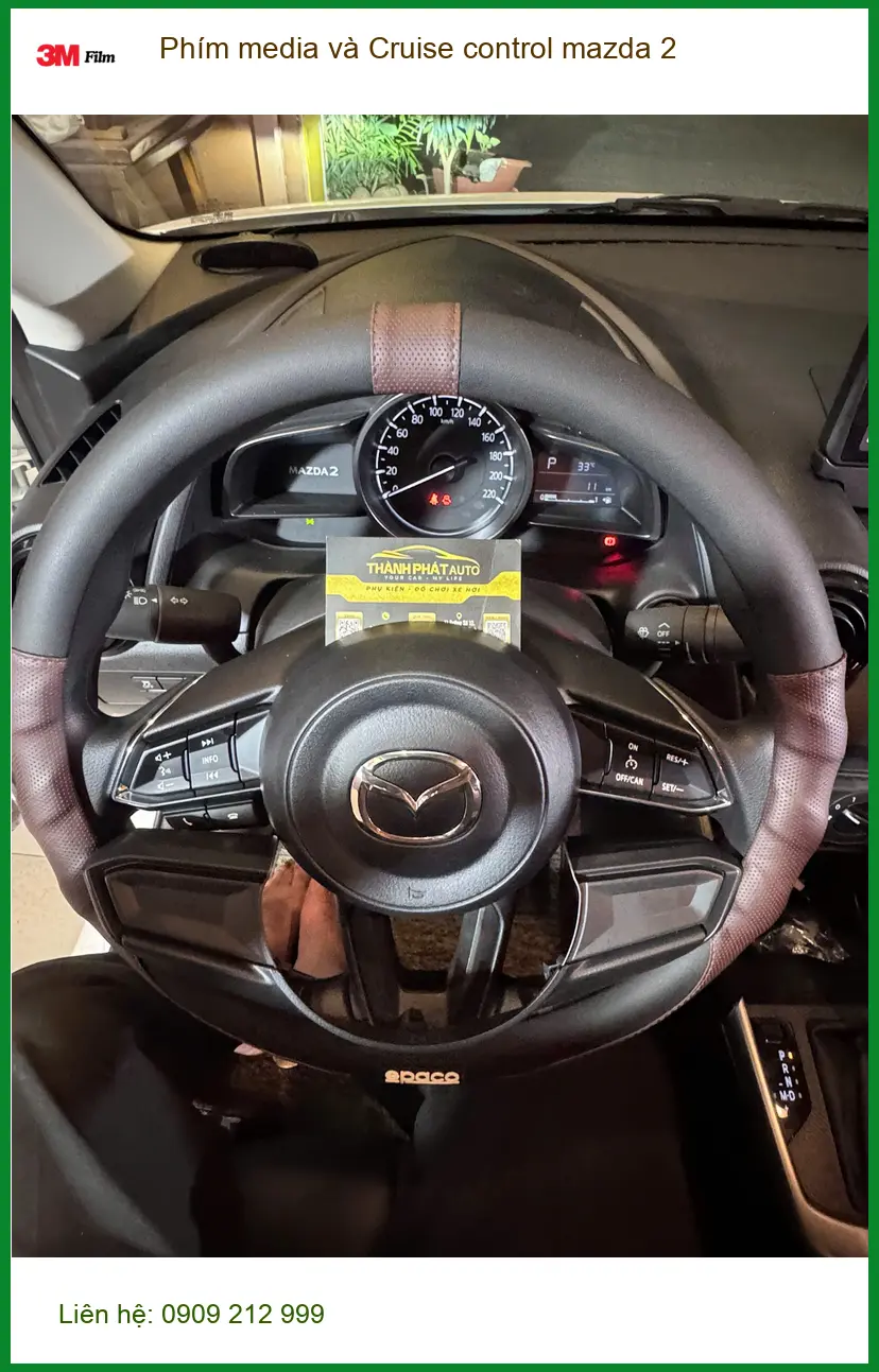 Anh Đạt nâng cấp Phím media và Cruise control Mazda 2 ở Quận Thủ Đức
