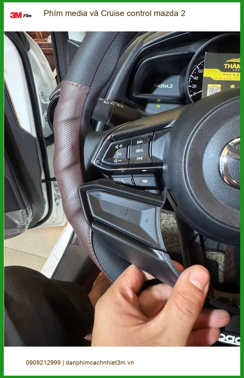 Anh Đạt nâng cấp Phím media và Cruise control Mazda 2 ở Quận Thủ Đức ảnh thực tế 3