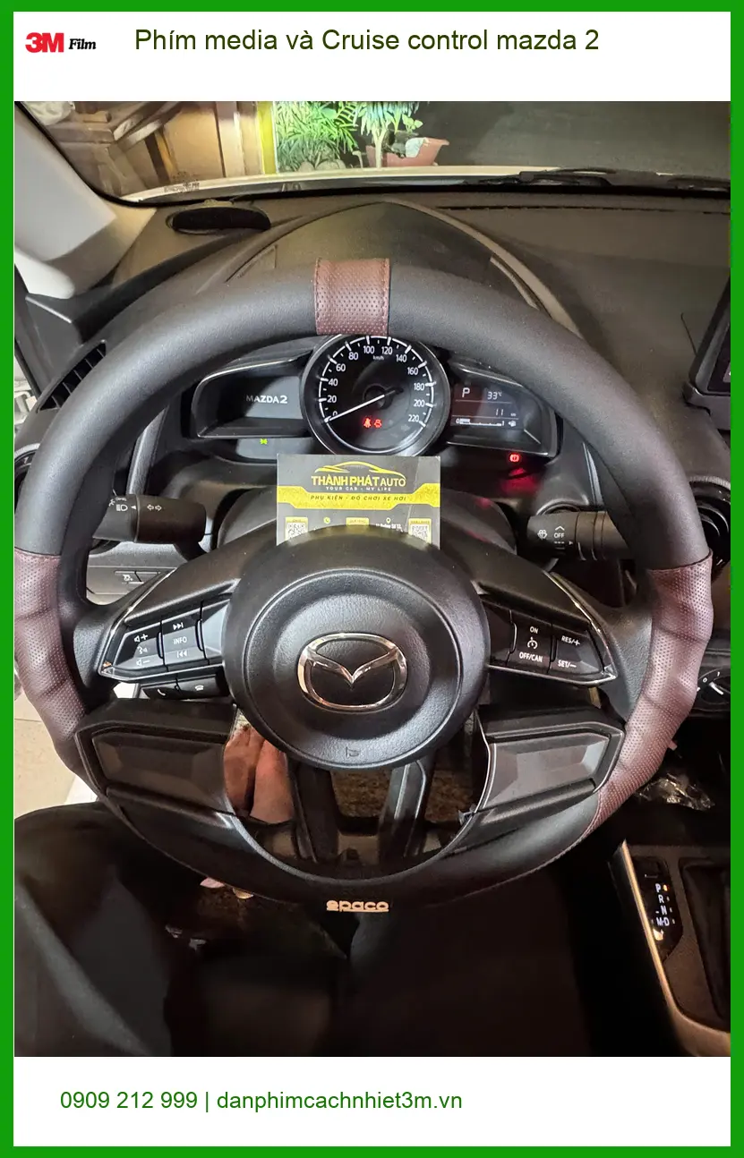 Anh Hoàng Nam nâng cấp Phím media và Cruise control Mazda 2 tại Nhà Bè
