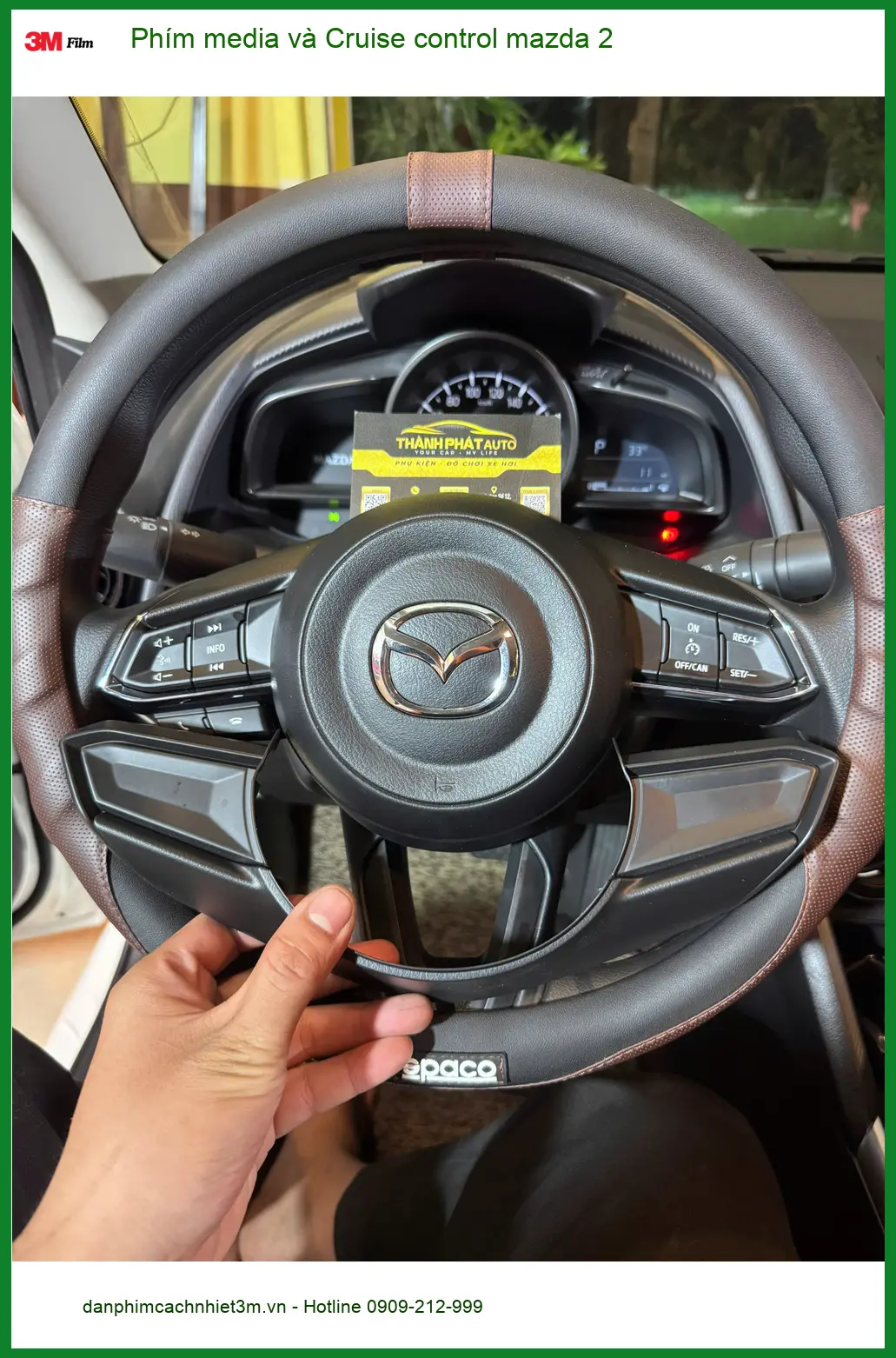 Anh Hoàng Nam nâng cấp Phím media và Cruise control Mazda 2 tại Nhà Bè ảnh thực tế 4