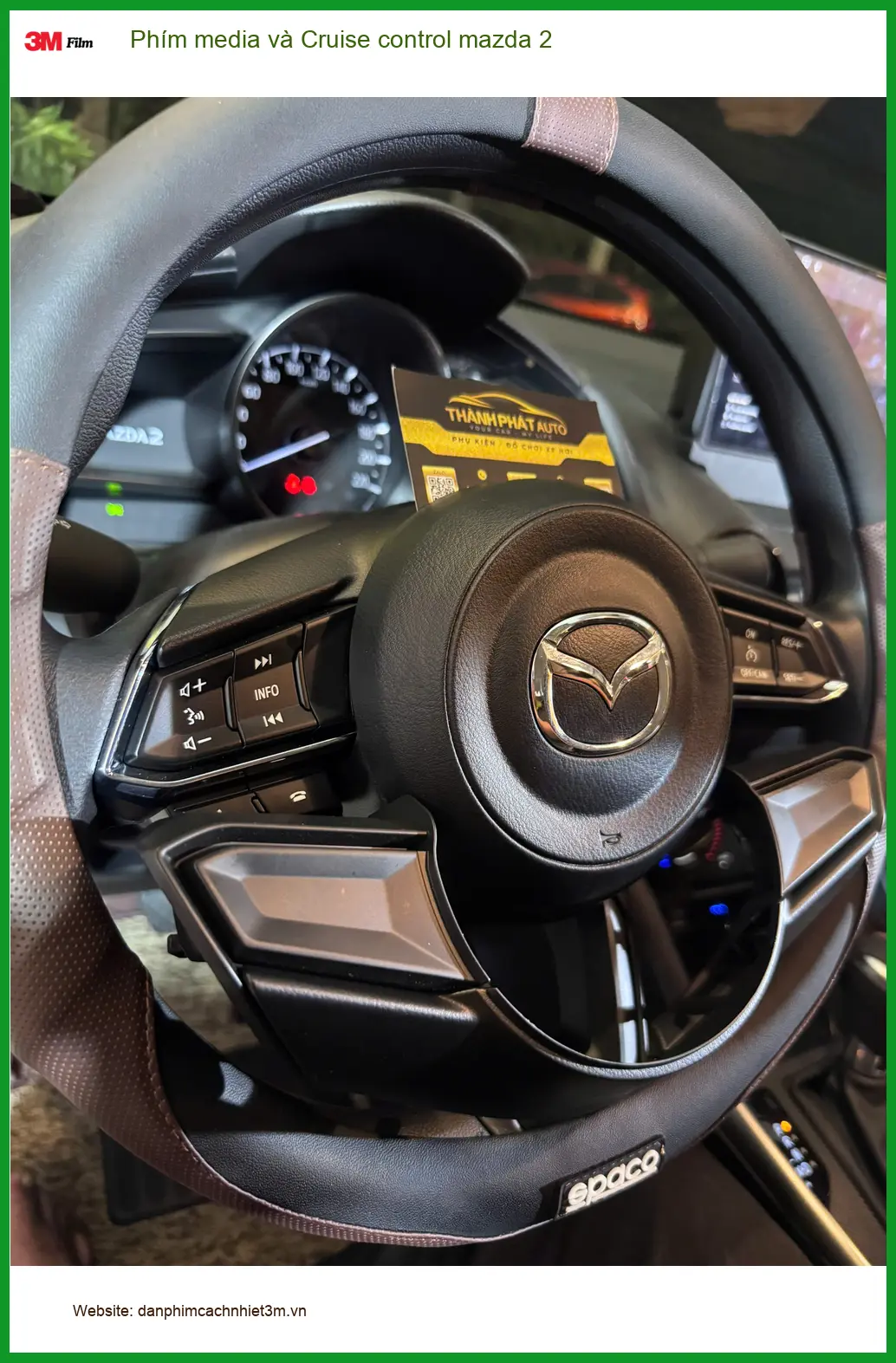 Anh Hoàng Nam nâng cấp Phím media và Cruise control Mazda 2 tại Nhà Bè ảnh thực tế 5
