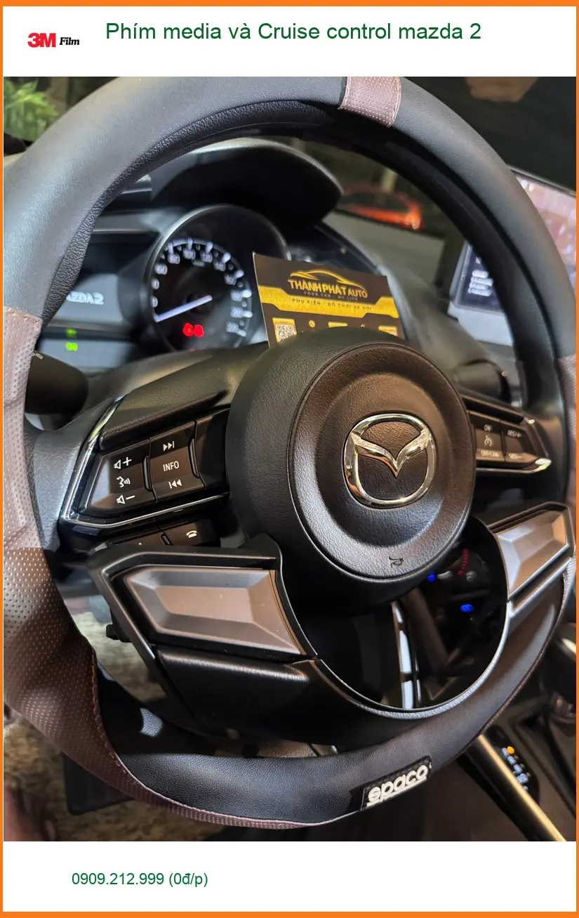 Chú Nhật lắp Phím media và Cruise control Mazda 2 tại Quận 8 để lái xe tiện nghi hơn ảnh thực tế 3