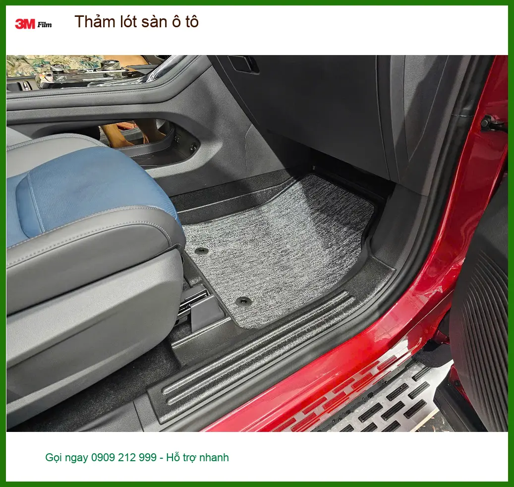Anh Quang thay thảm lót sàn ô tô Hyundai Accent tại Quận 3 dễ vệ sinh