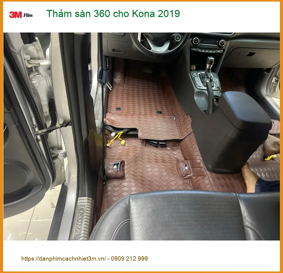 Anh Khôi lắp thảm sàn 360 cho Kona 2019 Quận 8 giữ nội thất sạch sang ảnh thực tế 3