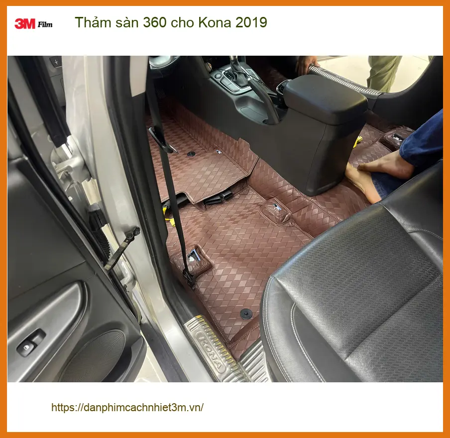 Anh Khôi lắp thảm sàn 360 cho Kona 2019 Quận 8 giữ nội thất sạch sang ảnh thực tế 4