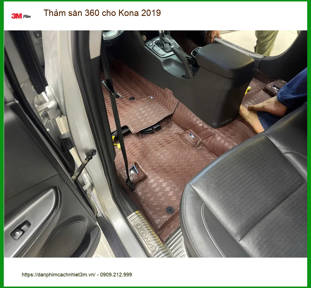 Chị Mai Anh lắp Thảm sàn 360 cho Kona 2019 để nội thất luôn sạch đẹp tại Quận 4 ảnh thực tế 4