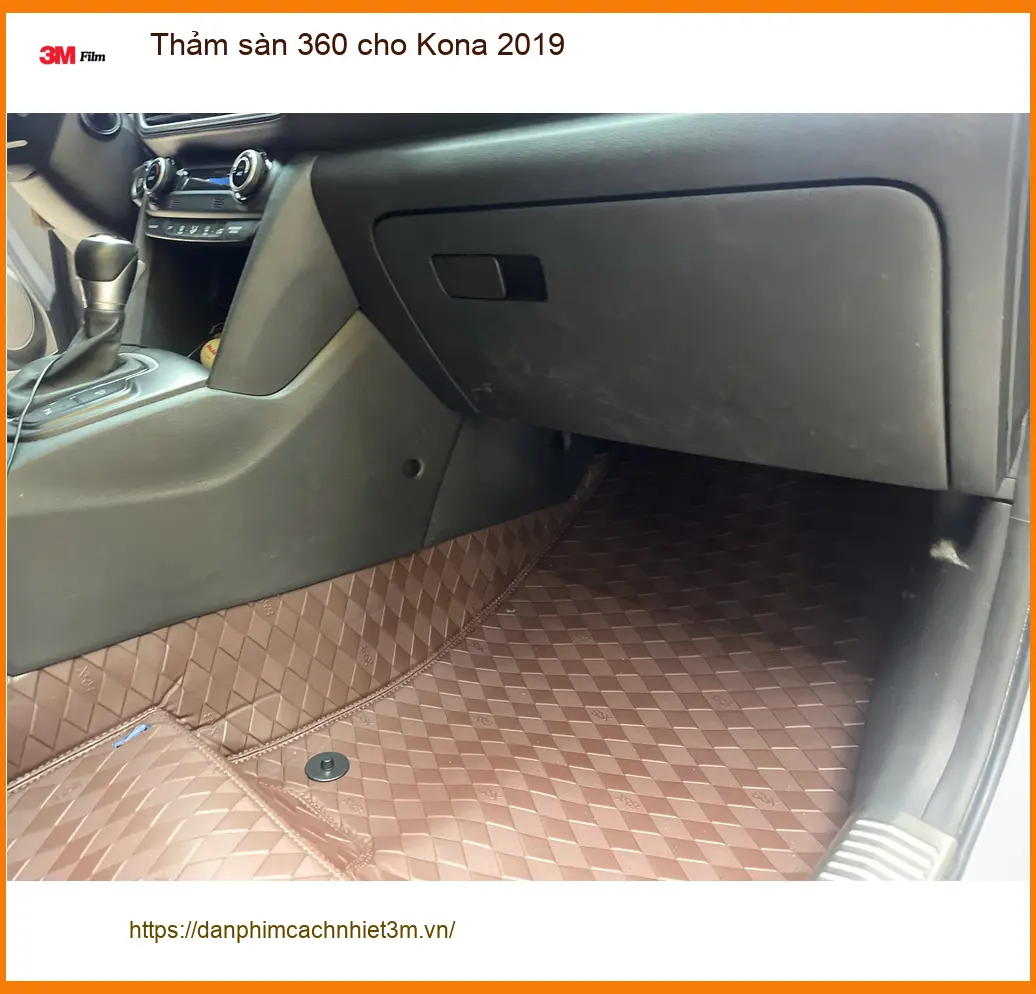 Chị Mai Anh lắp Thảm sàn 360 cho Kona 2019 để nội thất luôn sạch đẹp tại Quận 4 ảnh thực tế 5