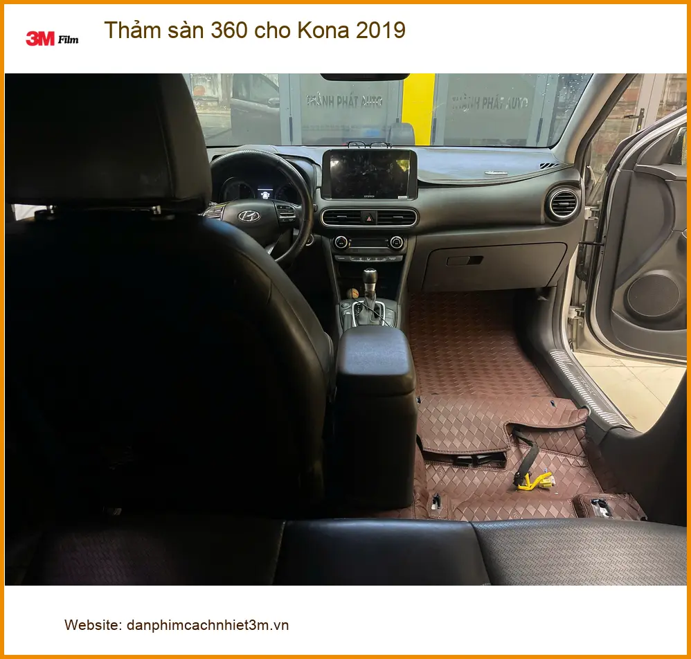Anh Khải lắp thảm sàn 360 cho Hyundai Kona 2019 tại Quận Bình Chánh ảnh thực tế 3