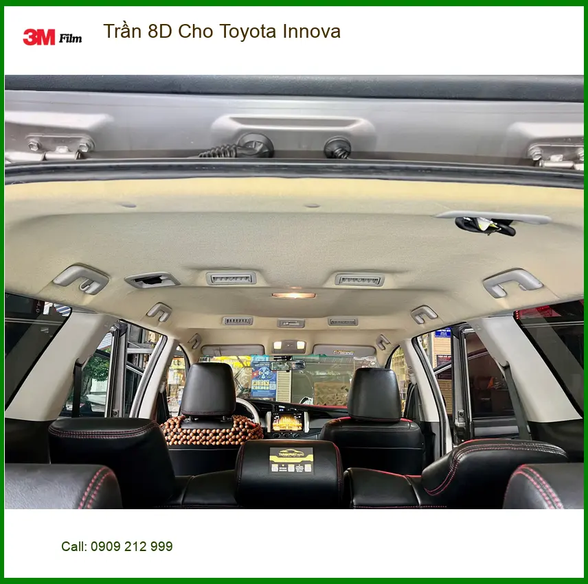 Anh Minh lắp Trần 8D cho Toyota Innova Quận 12 để không gian xe cao cấp hơn ảnh thực tế 2