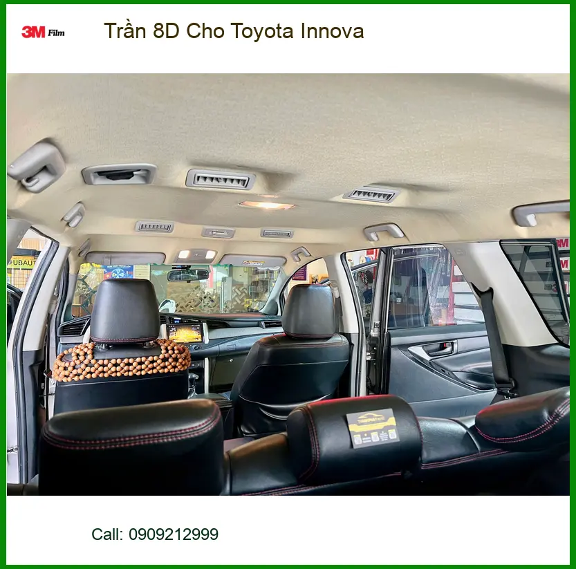 Anh Minh lắp trần 8D cho Toyota Innova tại Quận Thủ Đức nâng tầm không gian nội thất ảnh thực tế 3