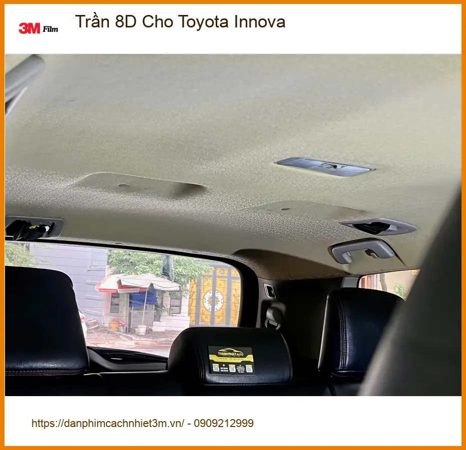 Anh Kiên bọc Trần 8D cho Toyota Innova tại Quận 2 để nâng tầm nội thất xe ảnh thực tế 3