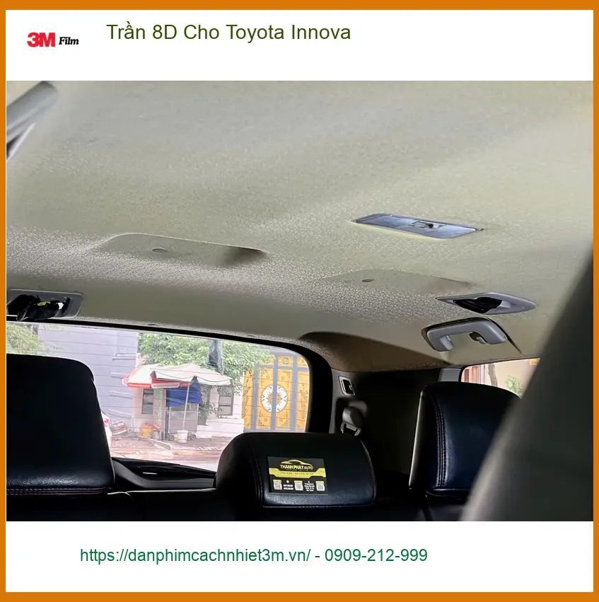 Chị An lắp Trần 8D cho Toyota Innova tại Quận 1 nâng tầm nội thất