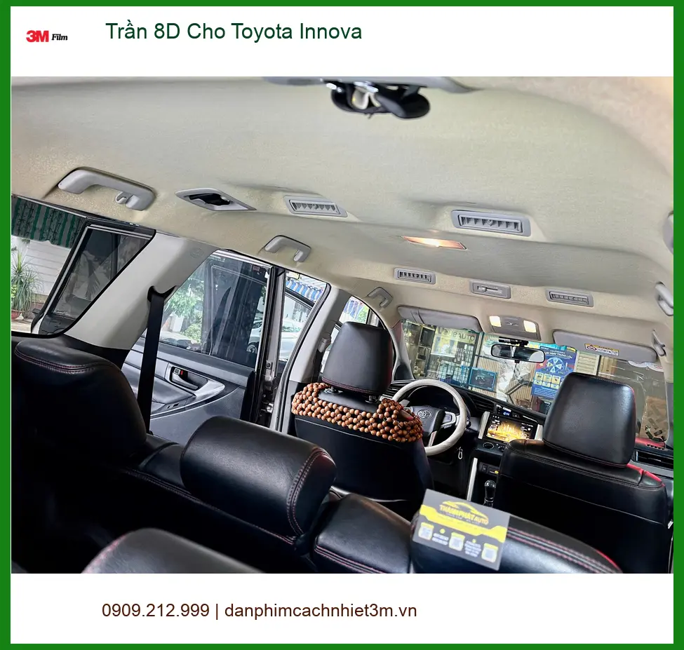 Anh Khoa lắp Trần 8D cho Toyota Innova tại Quận Tân Phú để nội thất thêm đẳng cấp