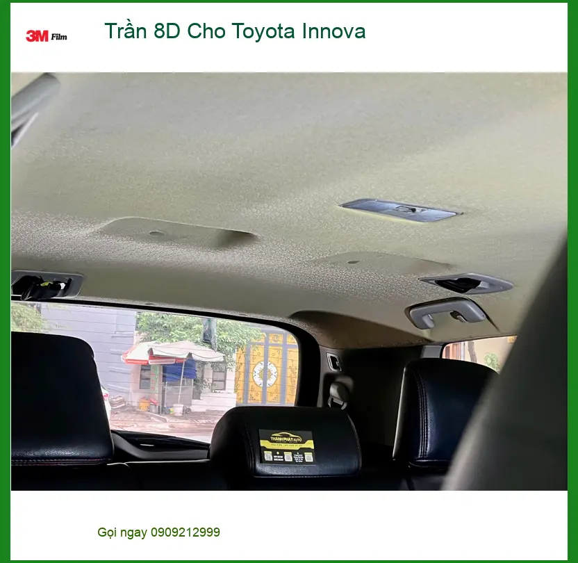 Anh Khoa lắp Trần 8D cho Toyota Innova tại Quận Tân Phú để nội thất thêm đẳng cấp ảnh thực tế 2