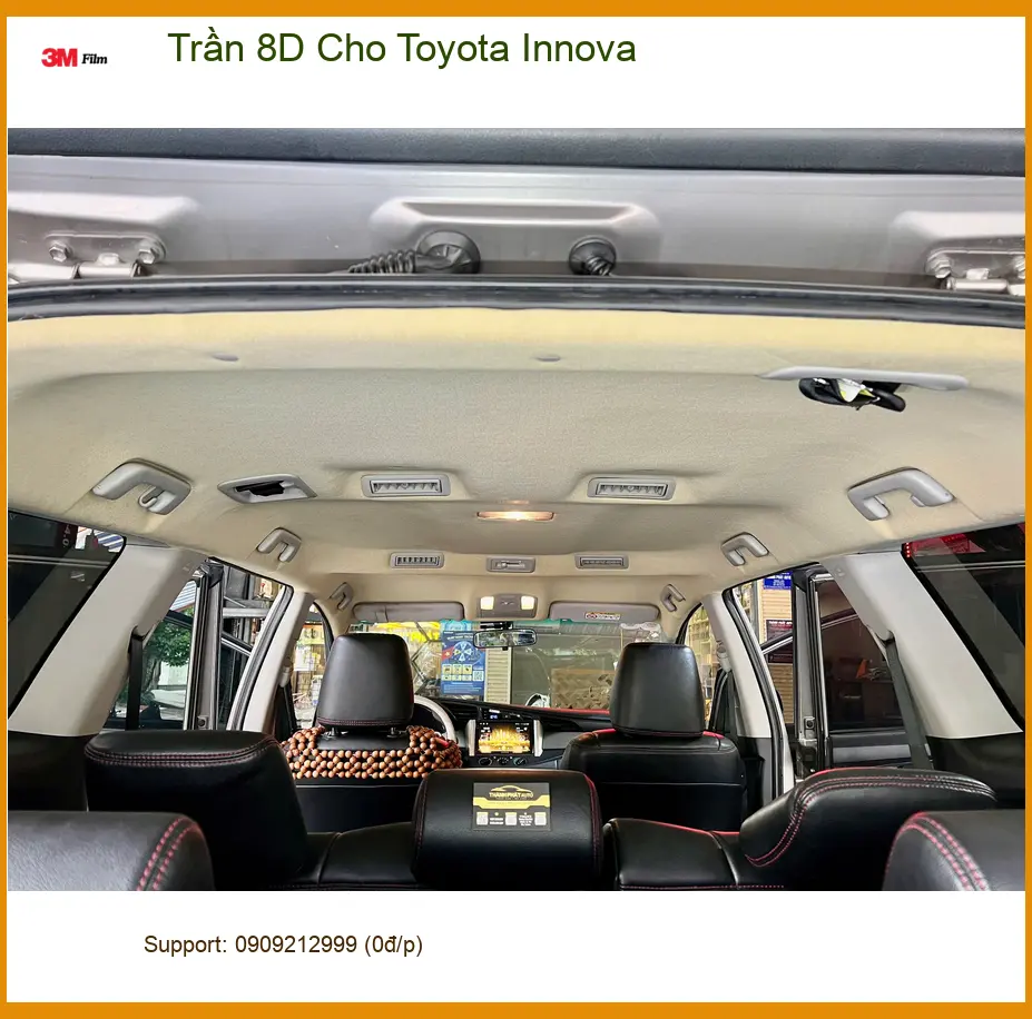 Anh Khoa lắp Trần 8D cho Toyota Innova tại Quận Tân Phú để nội thất thêm đẳng cấp ảnh thực tế 4