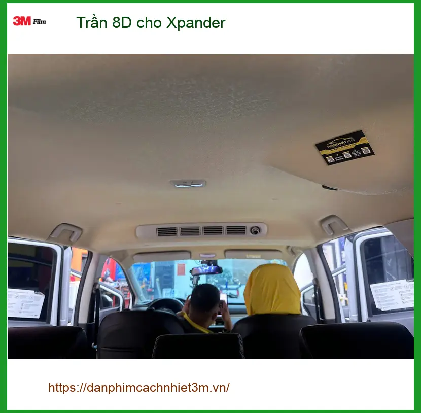 Anh Khải bọc trần 8D cho Xpander tại Quận Thủ Đức để nội thất sang trọng và dễ vệ sinh