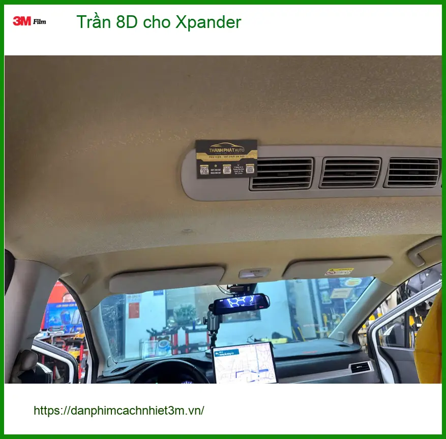 Anh Khải bọc trần 8D cho Xpander tại Quận Thủ Đức để nội thất sang trọng và dễ vệ sinh ảnh thực tế 2