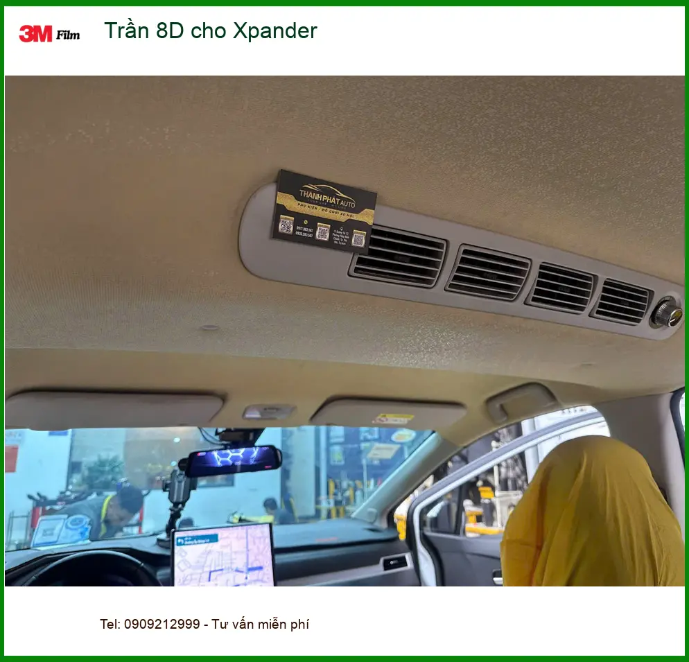 Chú Vỹ bọc Trần 8D cho Xpander tại Hóc Môn muốn nâng cấp nội thất xe ảnh thực tế 3