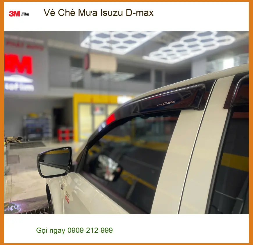 Chị Thảo lắp Vè Che Mưa Isuzu D-max tại Quận 2 để xe luôn khô ráo