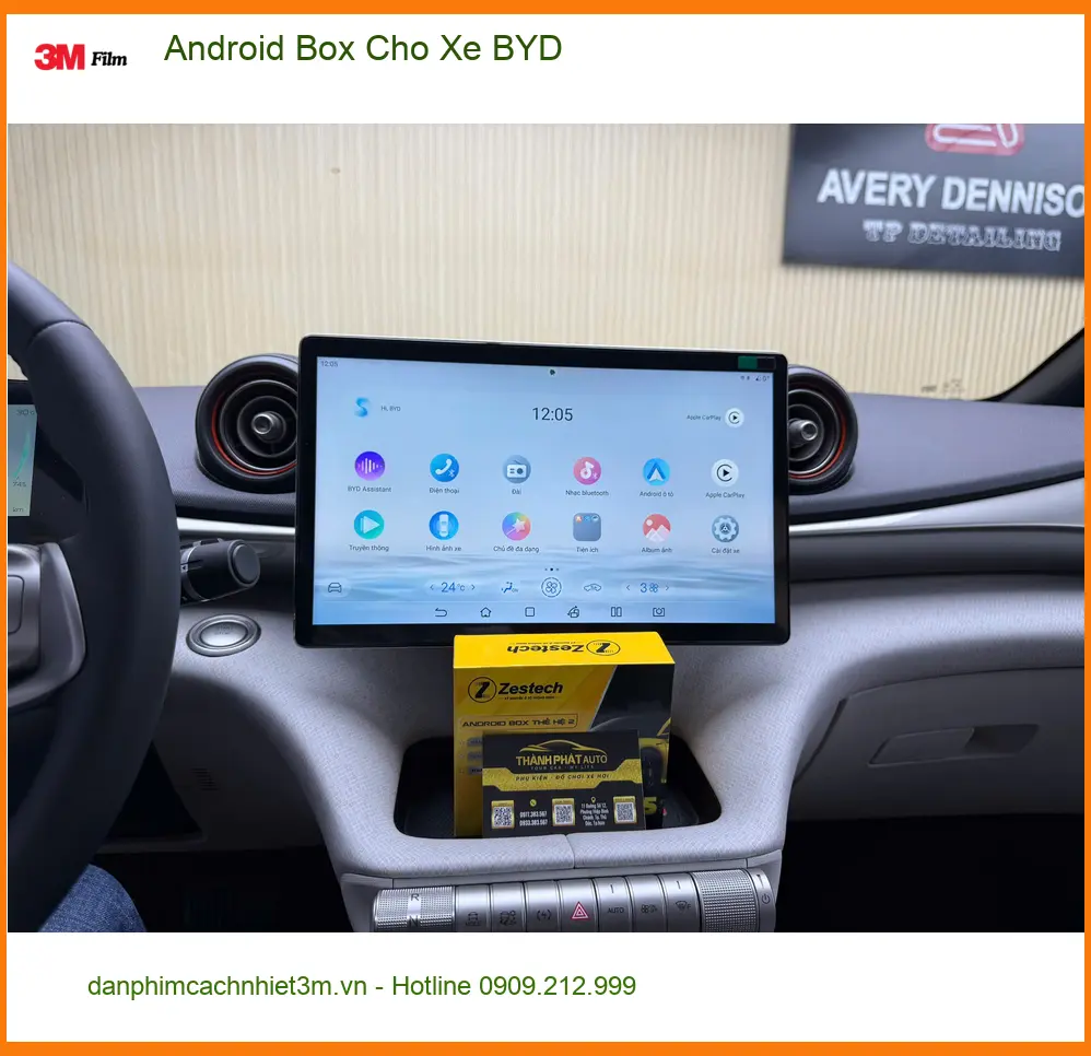 Anh Phát lắp Android Box cho xe BYD Seal phục vụ công việc tại Quận 3 ảnh thực tế 3