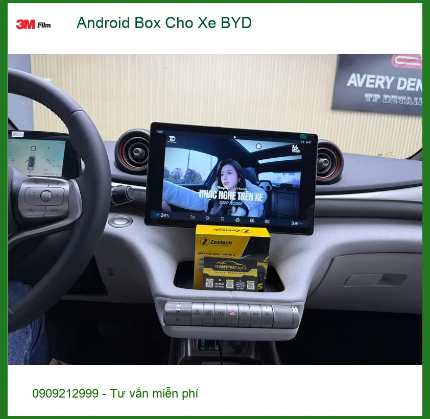 Chị Minh Lắp Android Box Cho Xe BYD Seal tại Nhà Bè để tiện xem bản đồ và giải trí ảnh thực tế 3