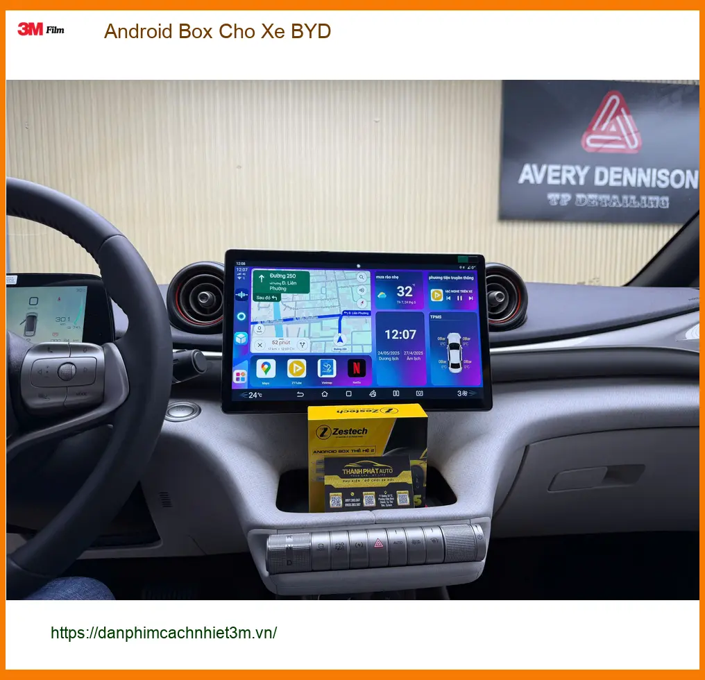 Anh Tấn lắp Android Box cho xe BYD tại Quận 7 để chuyến công tác không nhàm chán ảnh thực tế 4