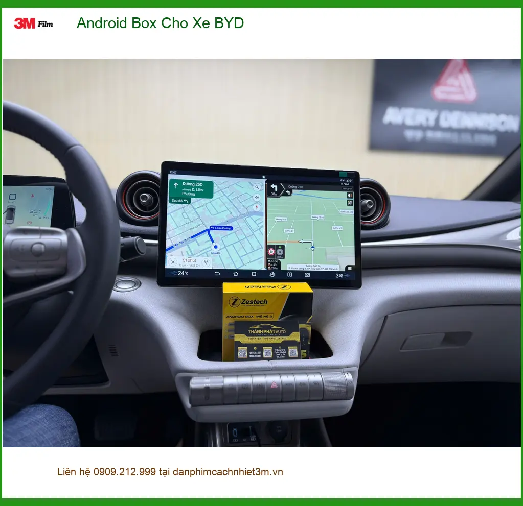Chị Thảo lắp Android Box cho xe BYD Atto 3 tại Quận 12 để nâng cấp giải trí trên xe