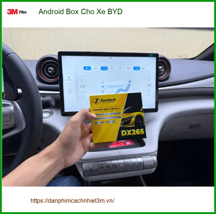 Chị Thảo lắp Android Box cho xe BYD Atto 3 tại Quận 12 để nâng cấp giải trí trên xe ảnh thực tế 4