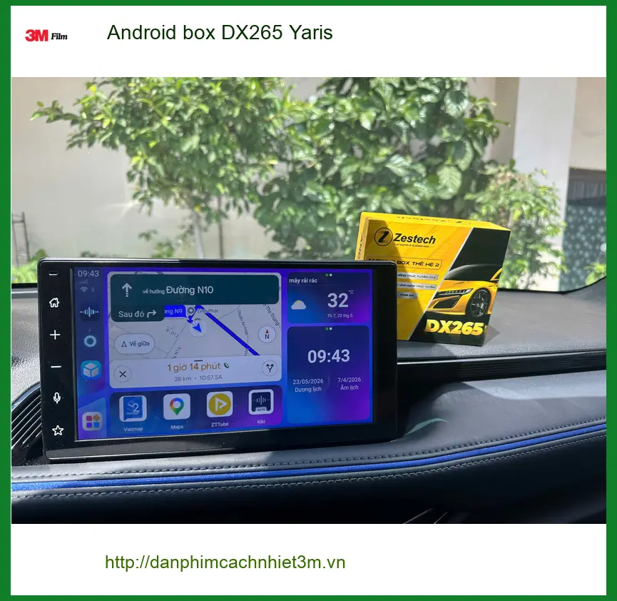Anh Minh lắp Android box DX265 Yaris tại Quận Huyện Nhà Bè để nâng tầm giải trí