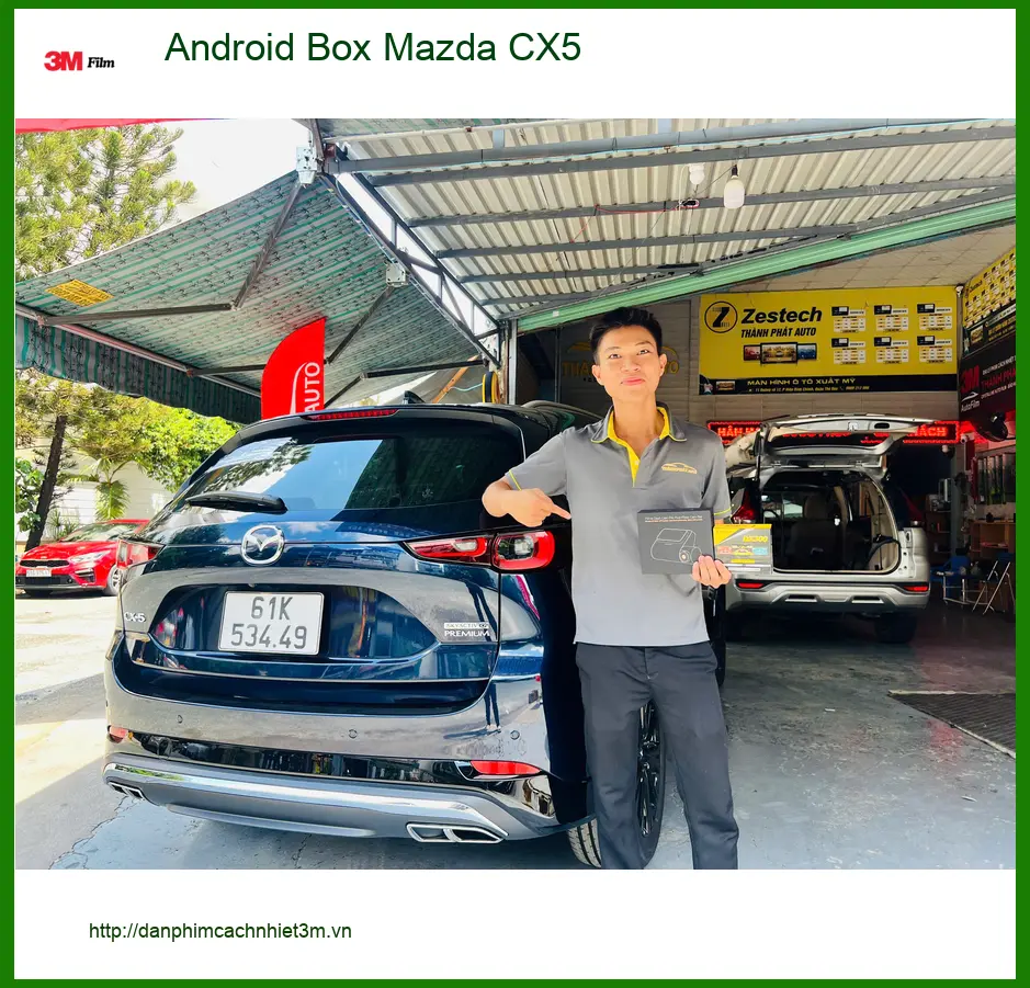 Anh Tấn lắp Android Box cho Mazda CX5 tại Quận 6 để biến màn hình zin thành smart TV ảnh thực tế 2