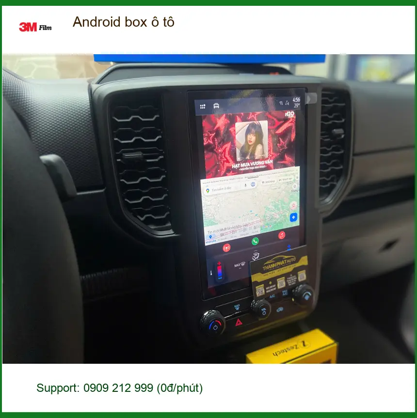 Anh Bình gắn Android box ô tô VinFast VF e34 tại Cần Giờ xem YouTube ảnh thực tế 2