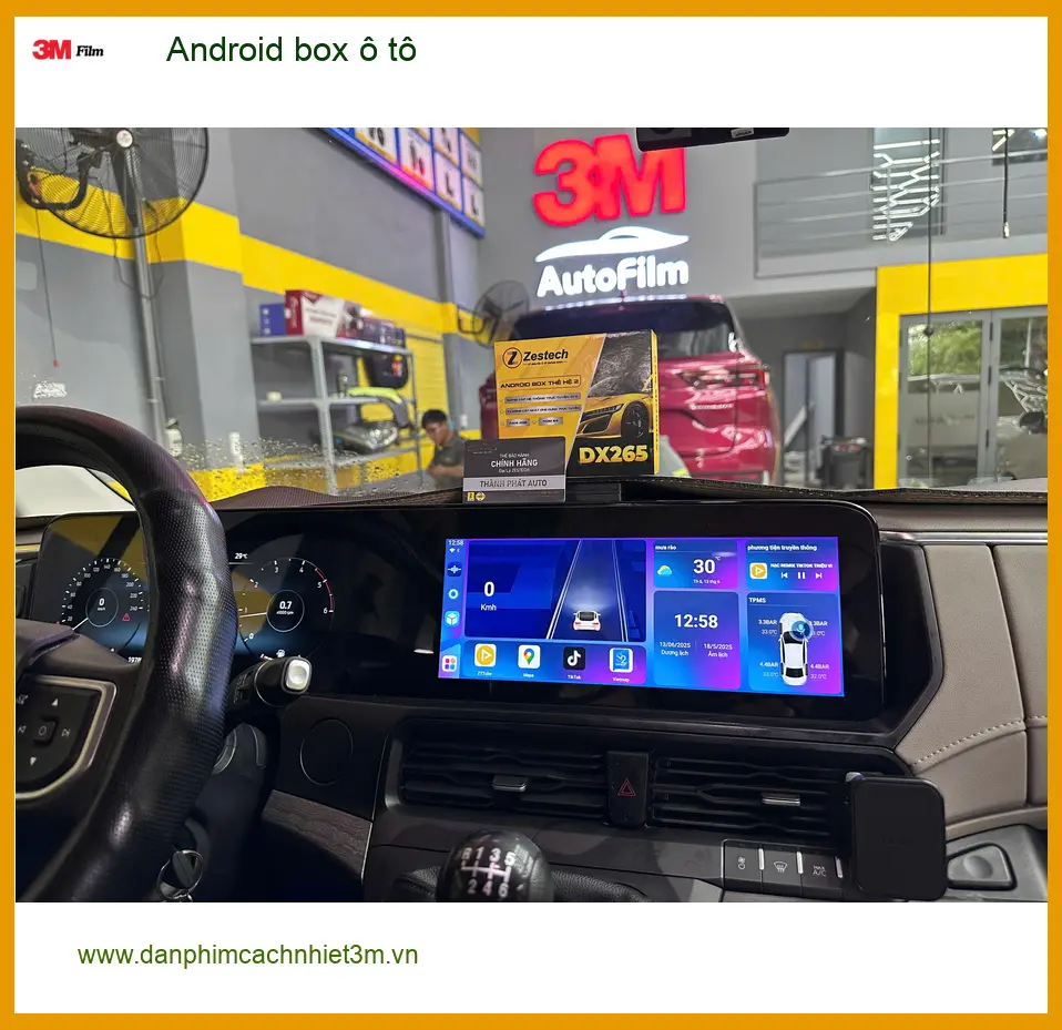 Anh Minh lắp Android box ô tô cho Honda CRV tại Gò Vấp để giải trí đa phương tiện ảnh thực tế 2